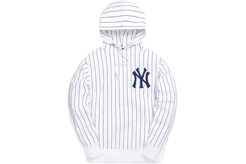Kith For Major League Baseball New York Yankees Striped Hoodie White ...