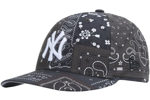 Kith New Era Yankees Deconstructed Bandana Low Profile Cap Shadow