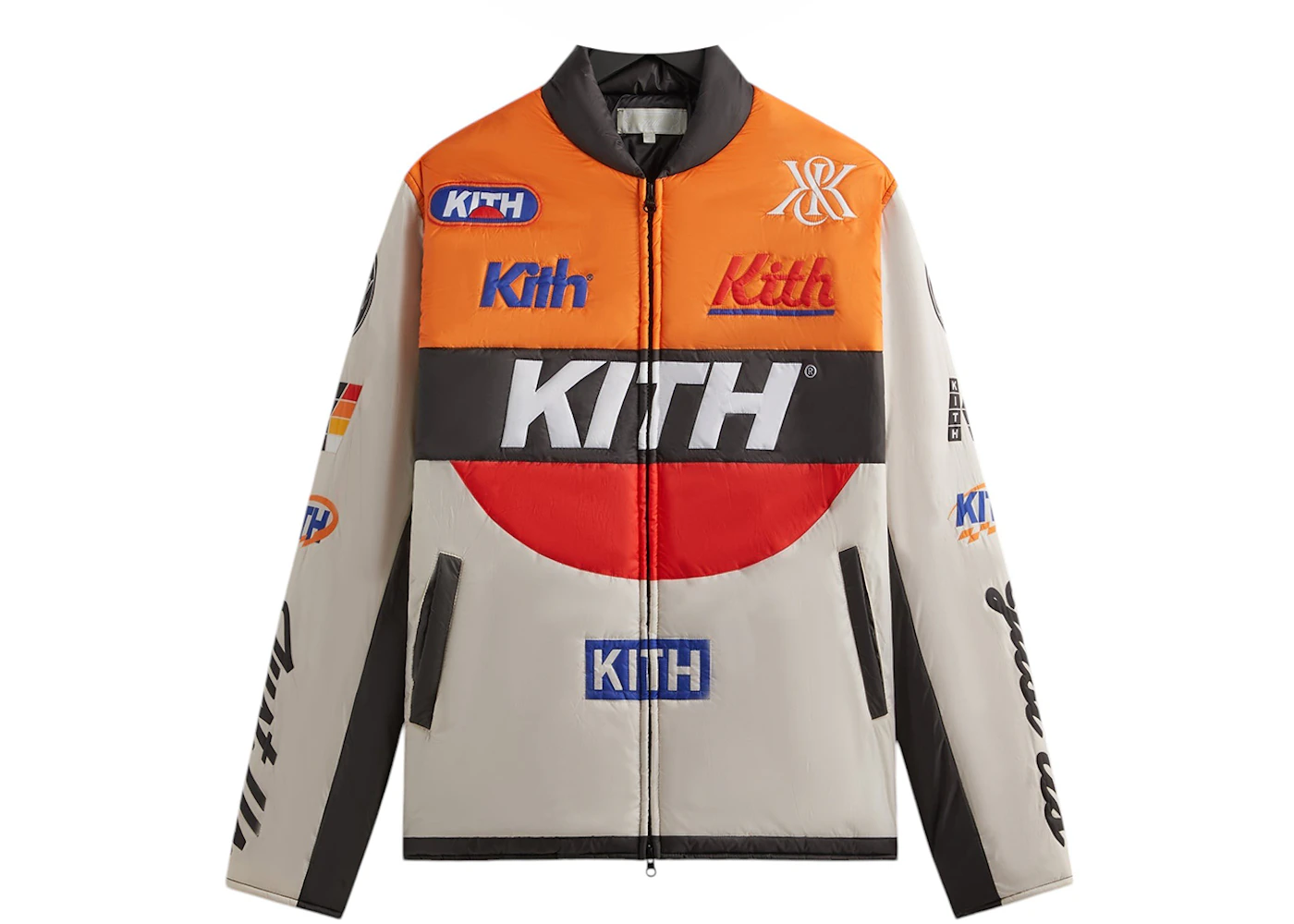 Kith Full Zip Brixton Puffed Shirt Jacket Sandrift Men's - FW24 - US