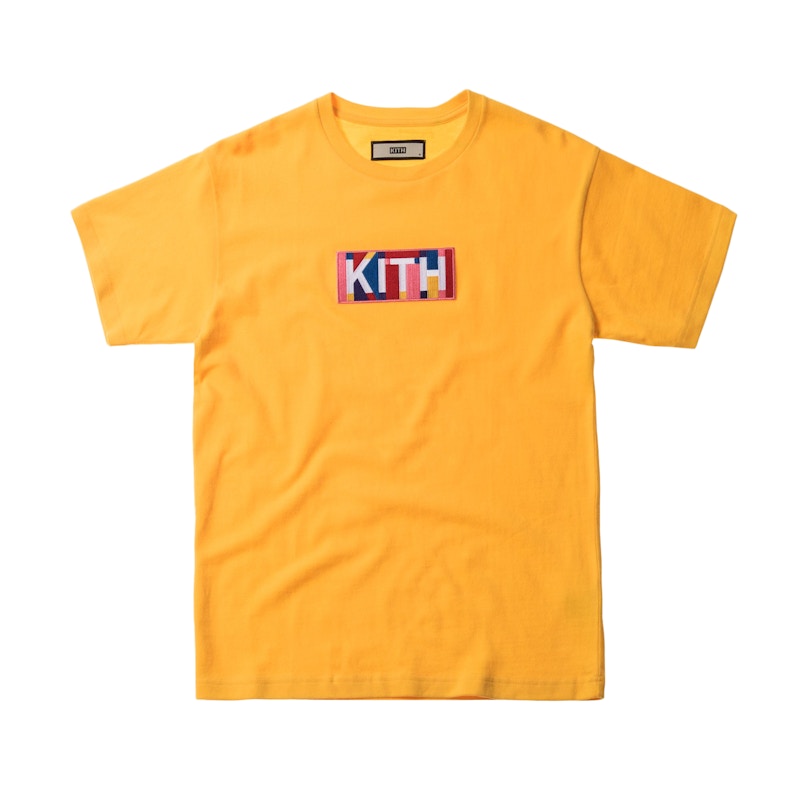 Pre-owned Kith Men's Geo Colors Tee Shirt In Yellow