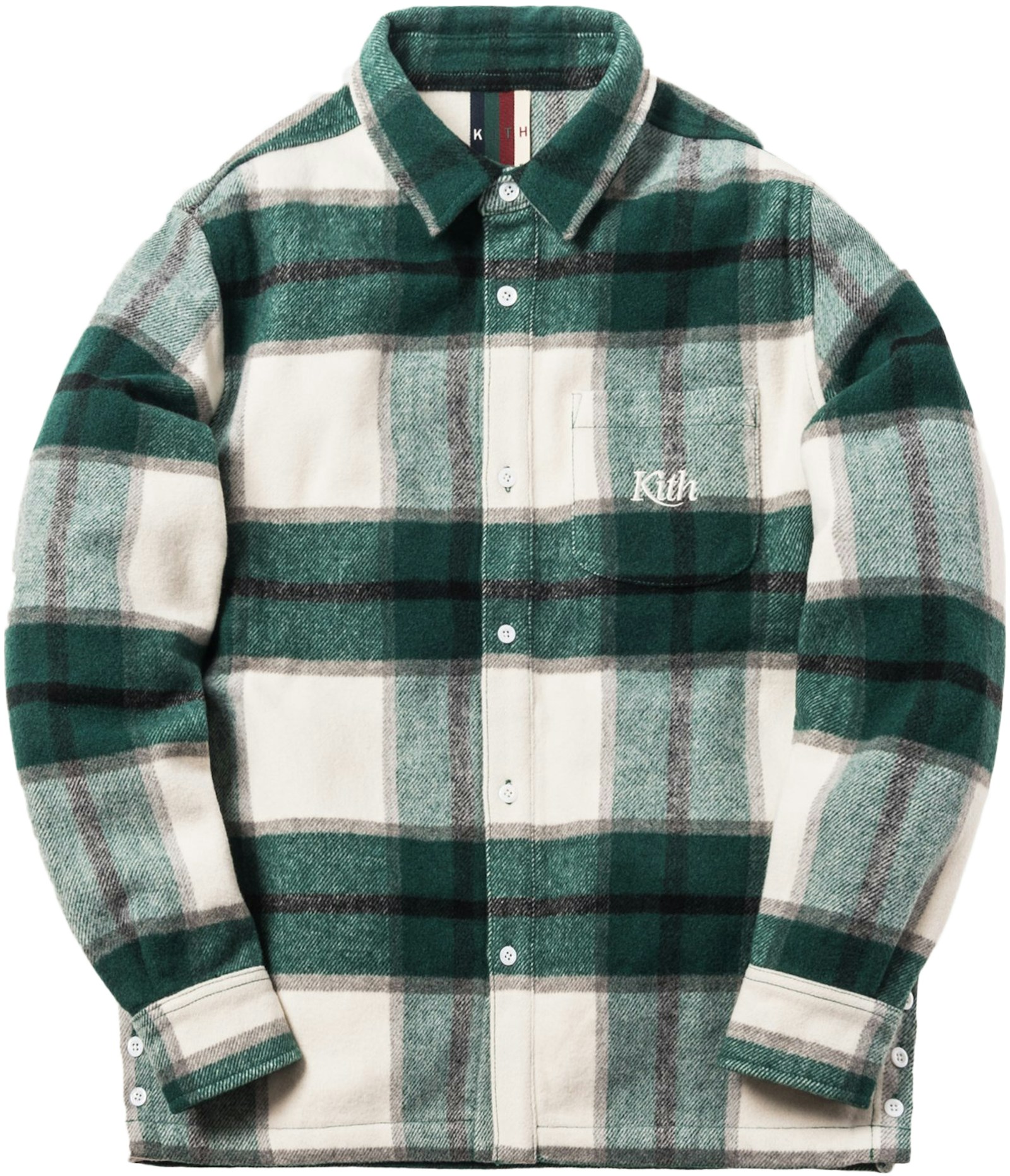 Kith Ginza Heavy Weight Flannel Off White Plaid - FW18