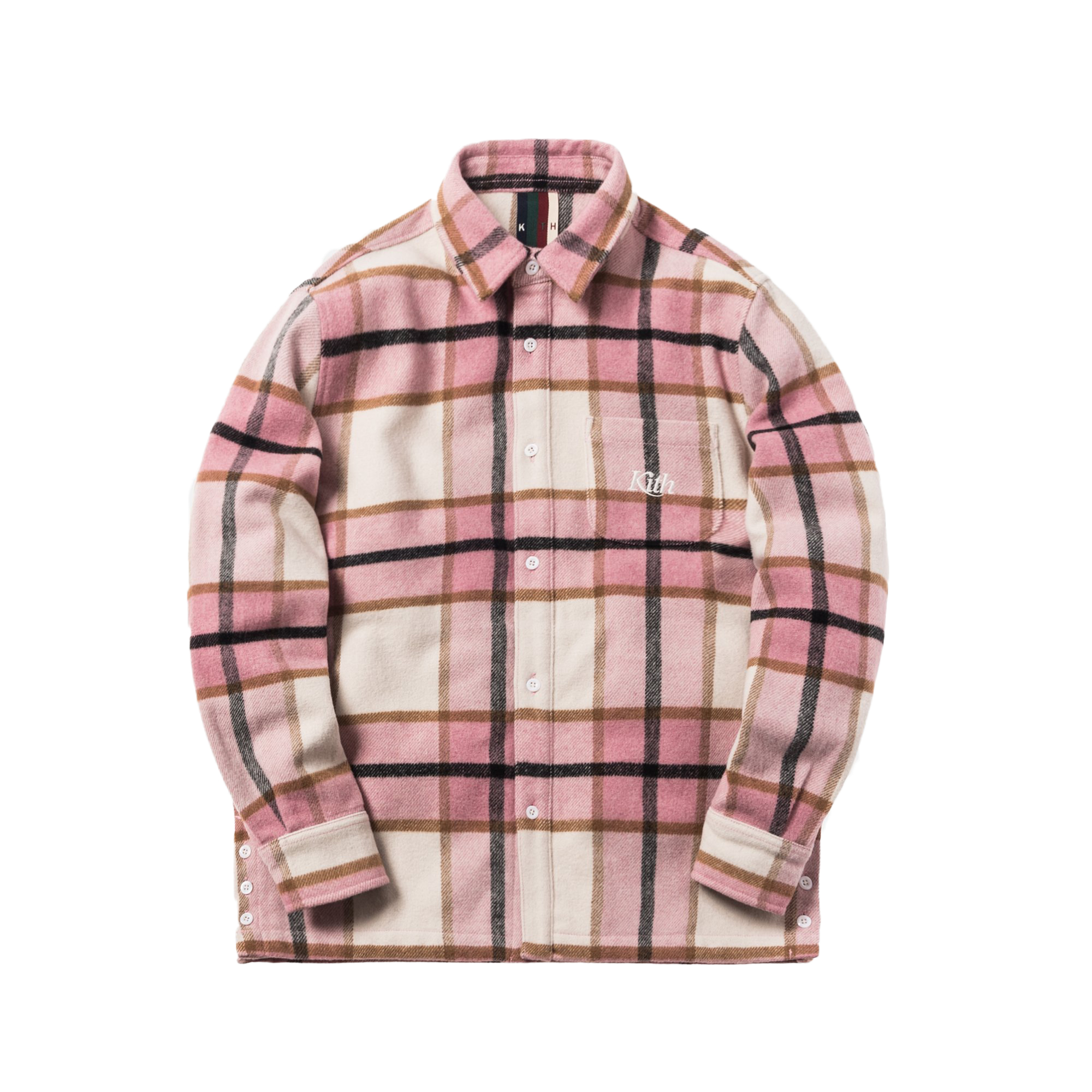 Kith Ginza Heavy Weight Flannel Pink Plaid Men's - FW18 - GB