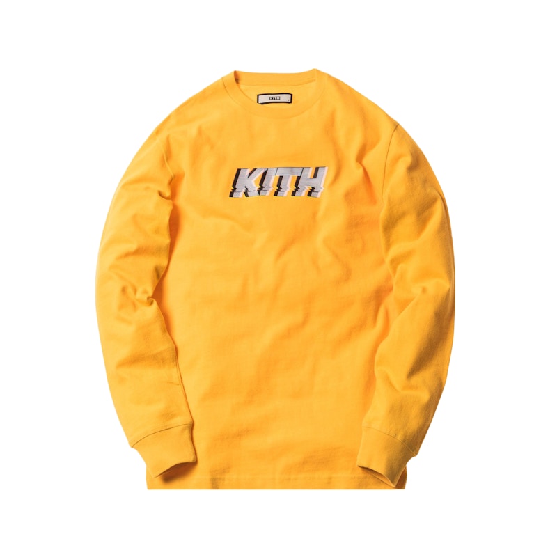 Maglietta Kith Glitch LS Oro
