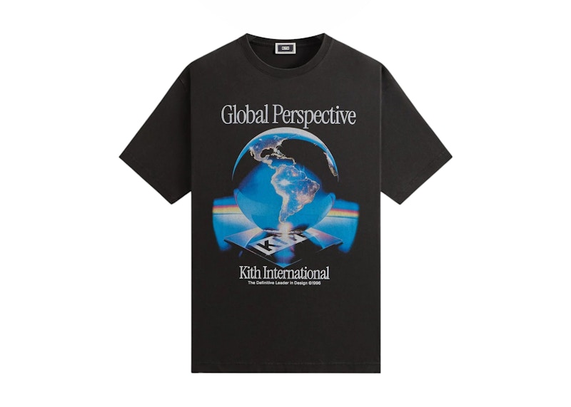 ★25SS 最新作★Kith Global Perspective Vintage Tee Kith Global Perspective Vintage Tee Black Men's - SS25 - US