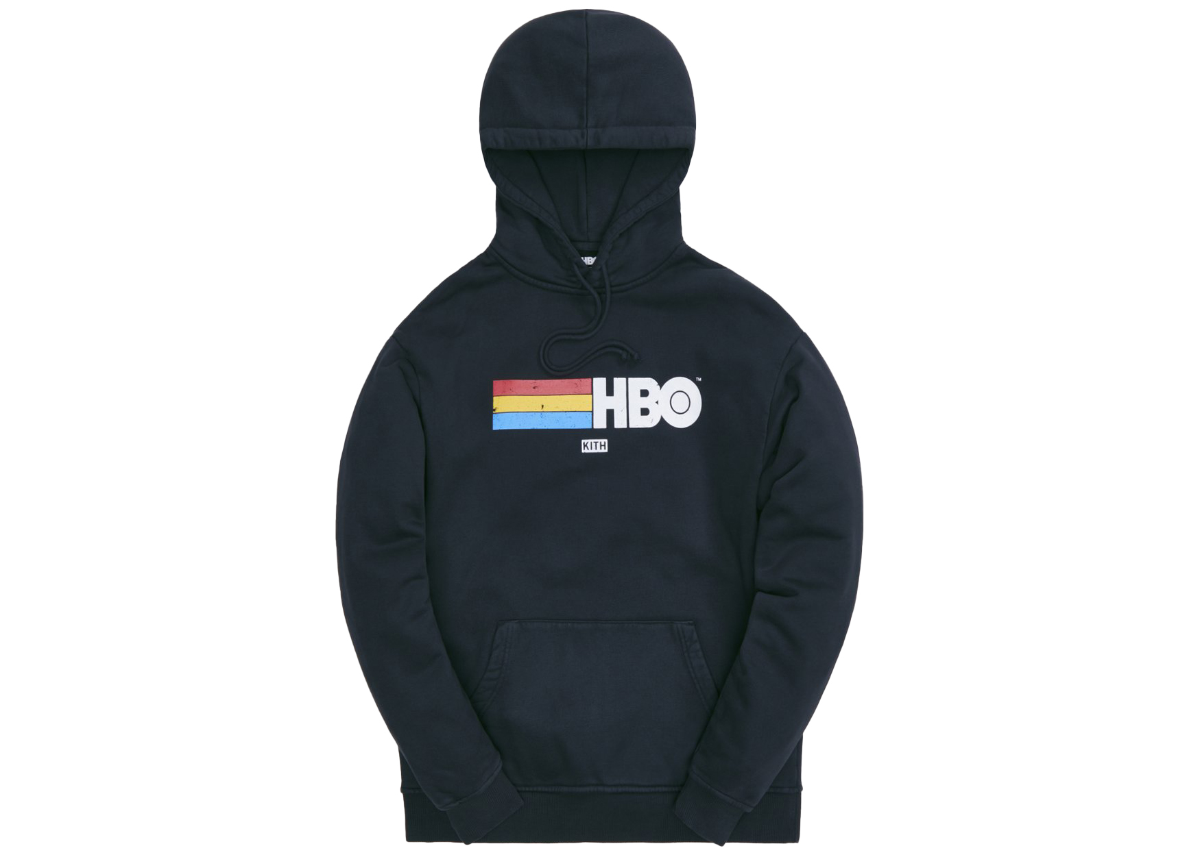 Kith HBO Rainbow Logo Vintage Hoodie Black