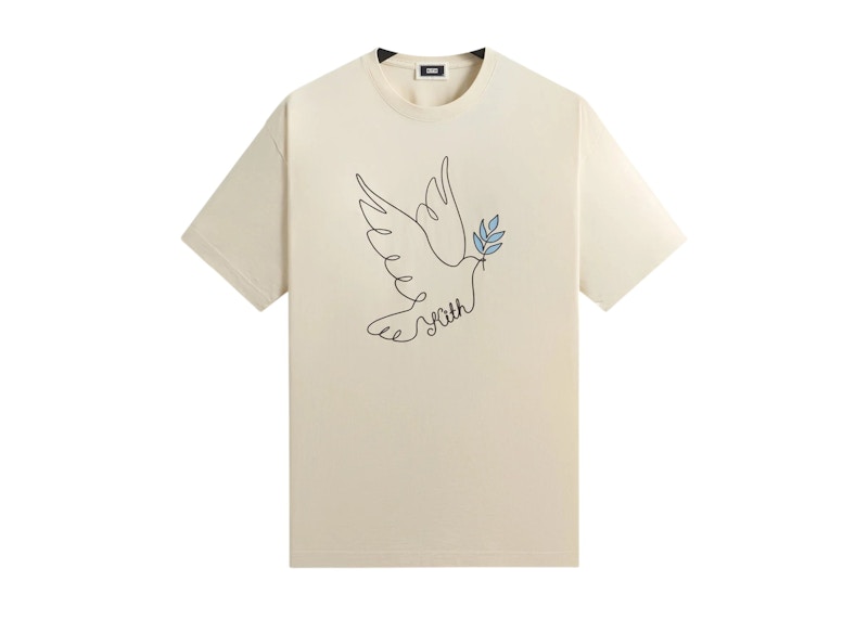 Men's Kith Hanukkah Dove Tee Shirt in Sandrift