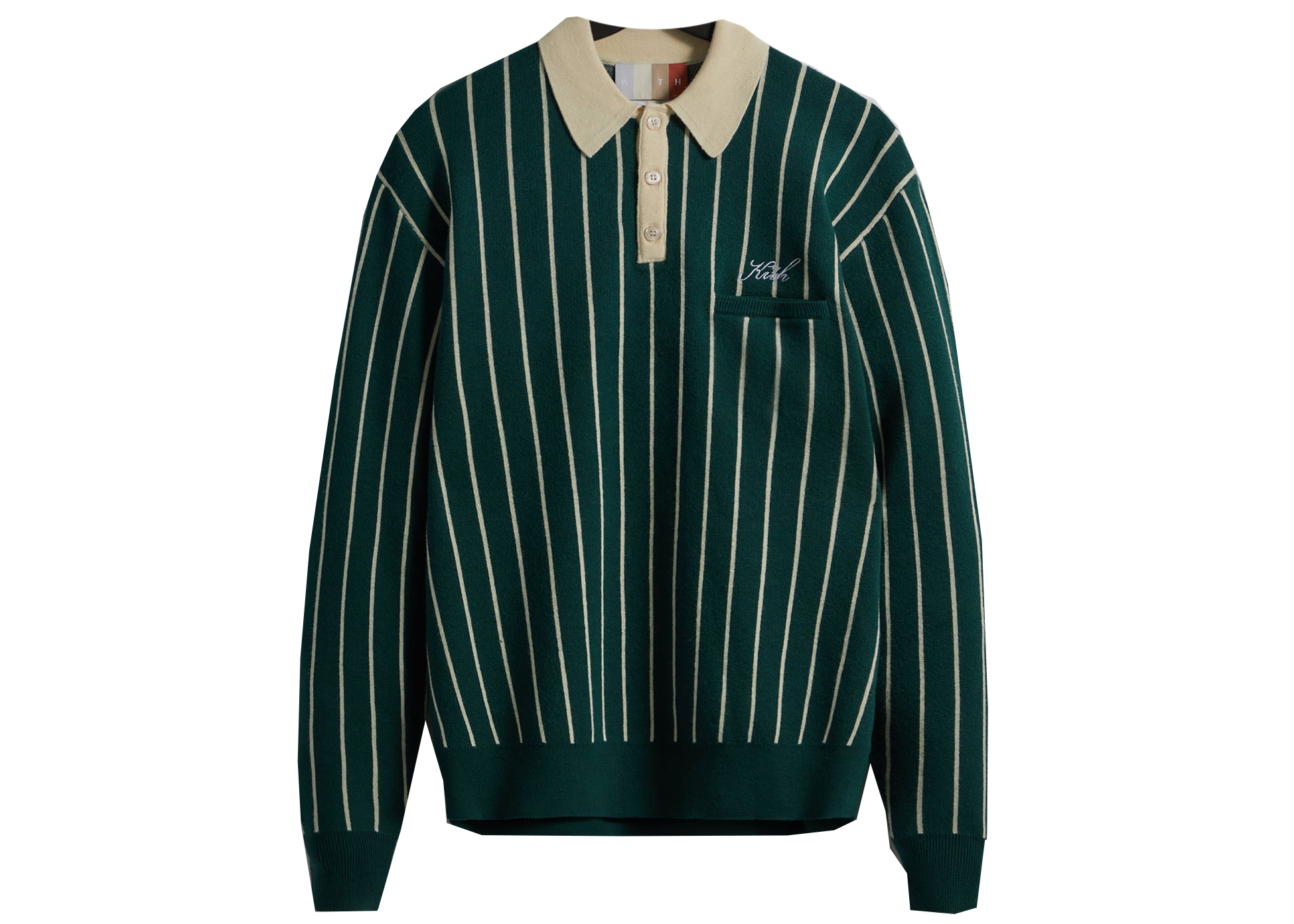 Kith Harmon Rugby Pullover グリーン➕ホワイトセット