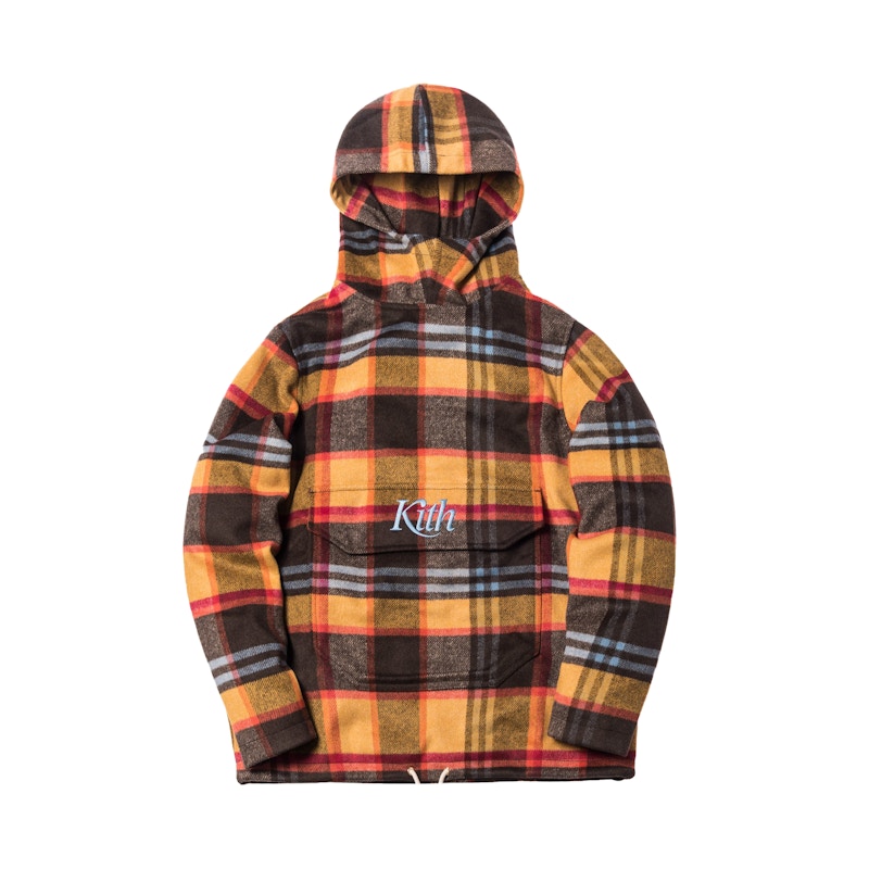 Kith harrison plaid flannel sales hoodie