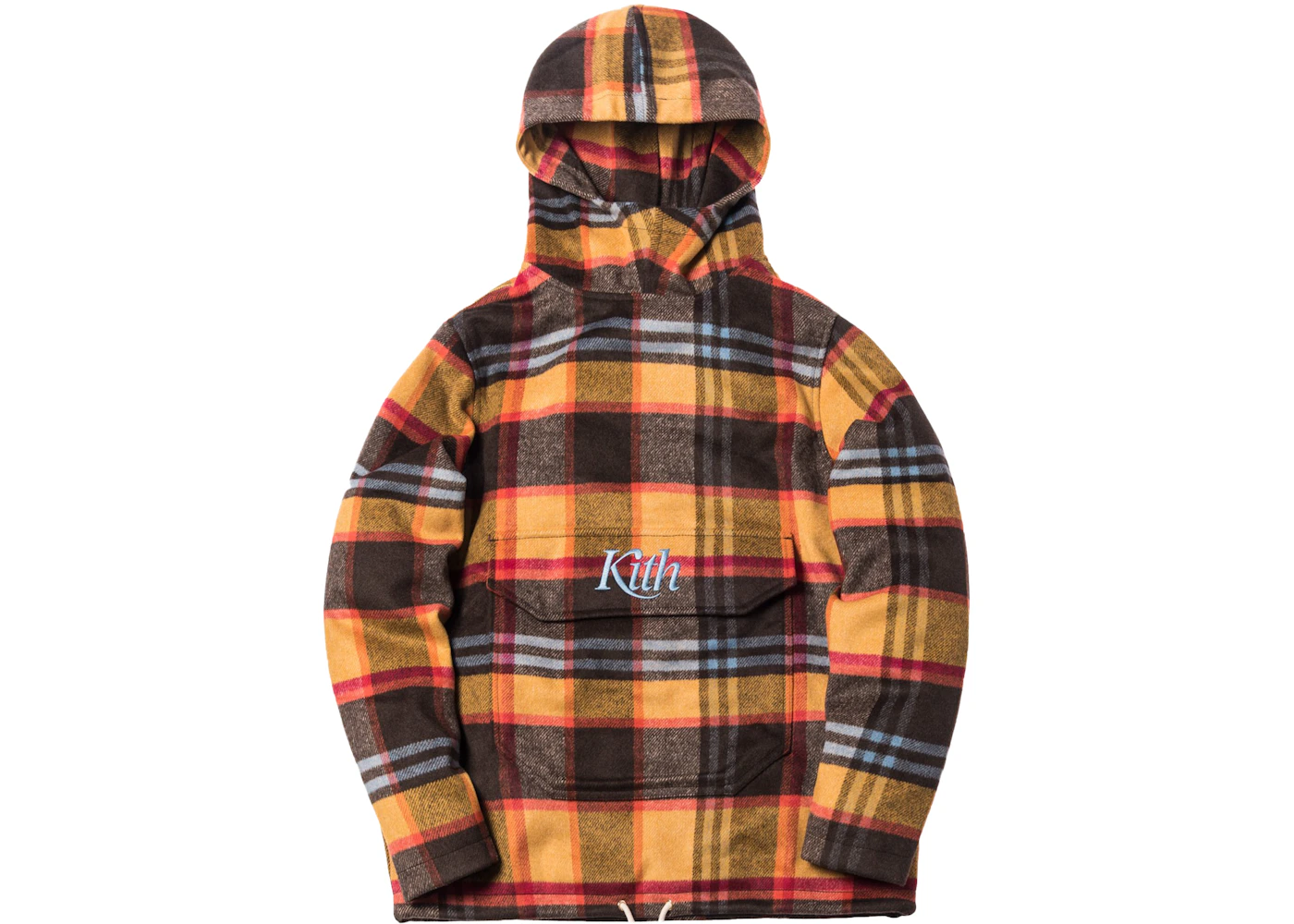 Kith watts flannel quilted hoodie Clearance