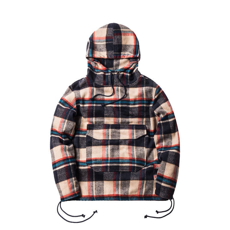 Kith Harrison Plaid Flannel Hoodie Red/White/Navy 男士- FW17 - TW