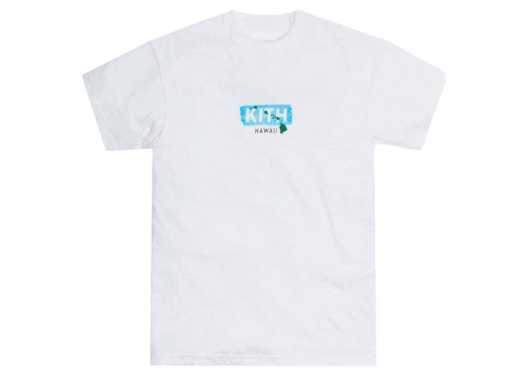 Pre-owned Kith Hawaii Classic Logo Tee White