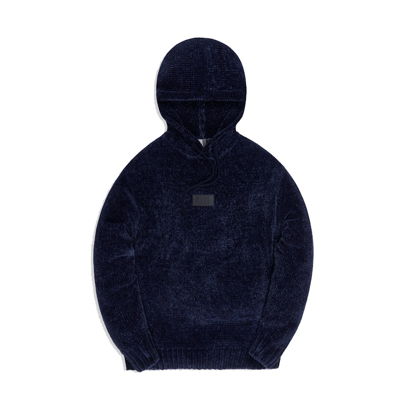 Kith Hayes Chenille Hoodie Navy Men s FW20 US