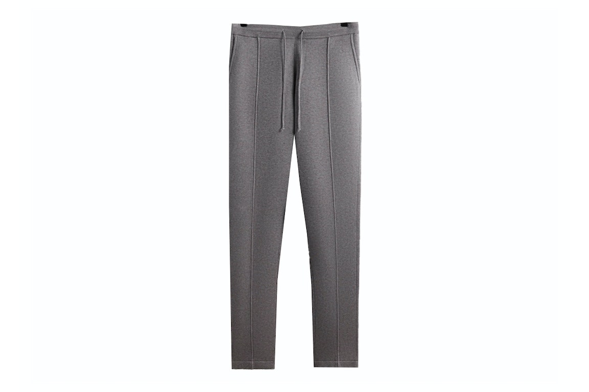 Pre-owned Kith Heavy Knit Elwood Pant Heather Grey