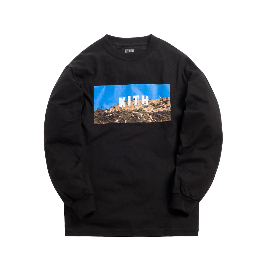 Kith Hollywood L/S Tee Black Men's - SS19 - US