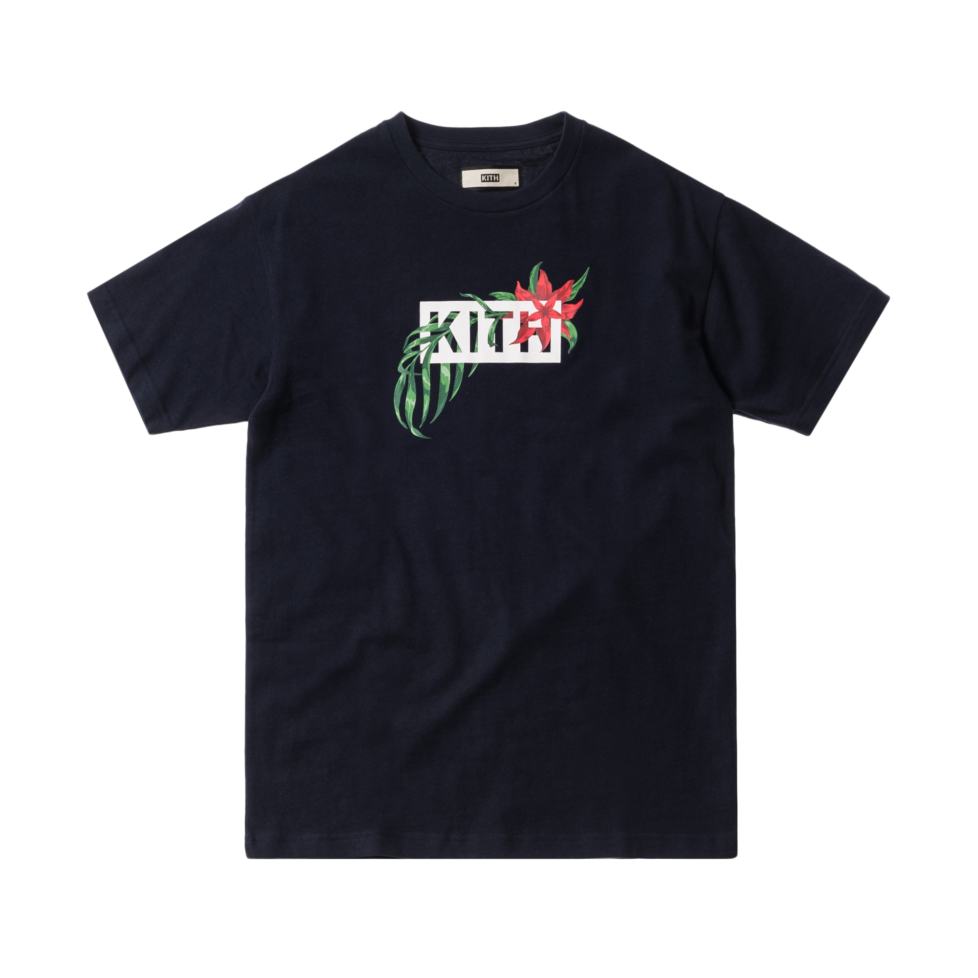 Kith In Bloom Classic Logo Tee Navy - SS18 Men's - US