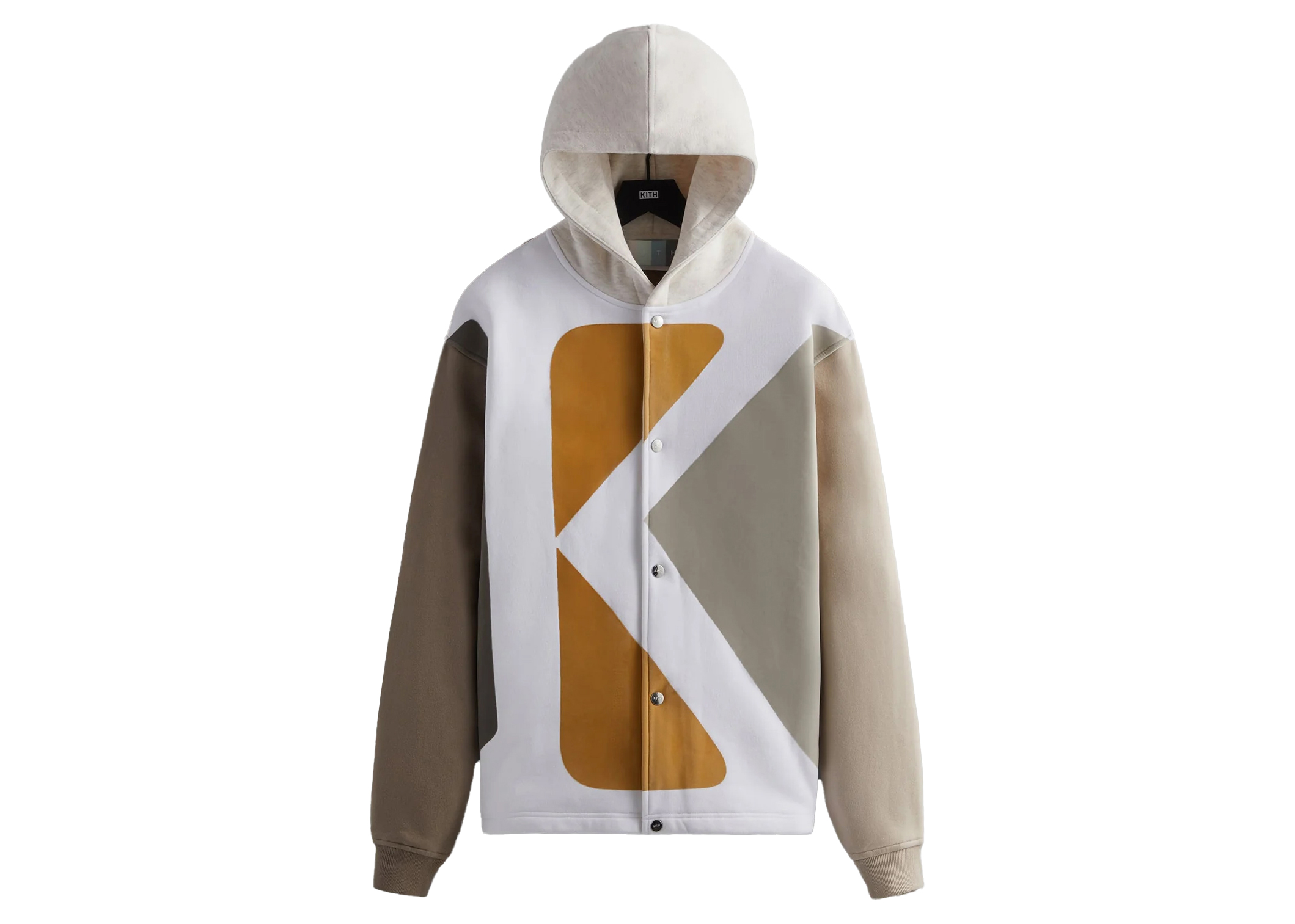 Kith Initial K Hooded Coaches Jacket Ashlar Men's - SS23 - US