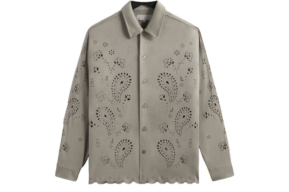 Kith Isaac Microsuede Long Sleeve Buttondown Region