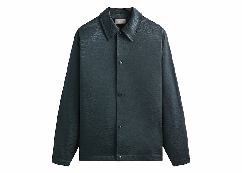 Pre-owned Kith Men's Jacquard Faille Kieran Coaches Jacket In Machine