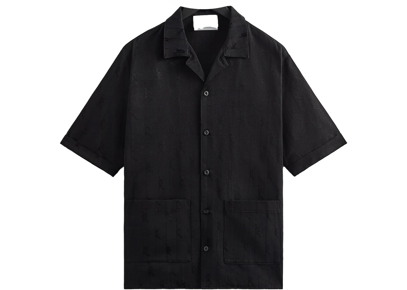 Kith Jacquard Faille Reade Shirt Black Men's - SS23 - US