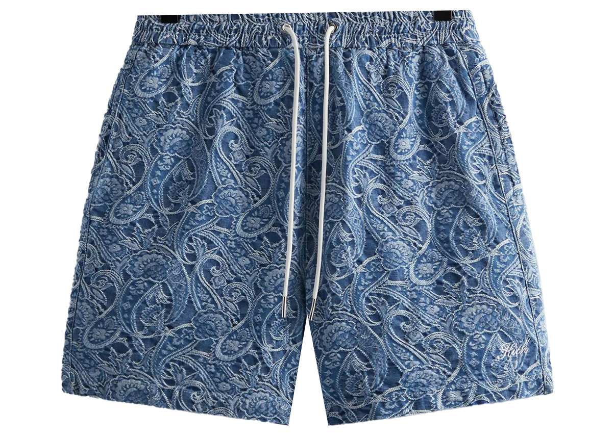Kith Japanese Indigo Paisley Shorts