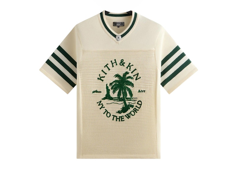 KITH Julian ニット ジャージ Tシャツ 半袖 Sandrift 送料込み Kith Julian Knit Jersey Sandrift Men's - SS25 - US