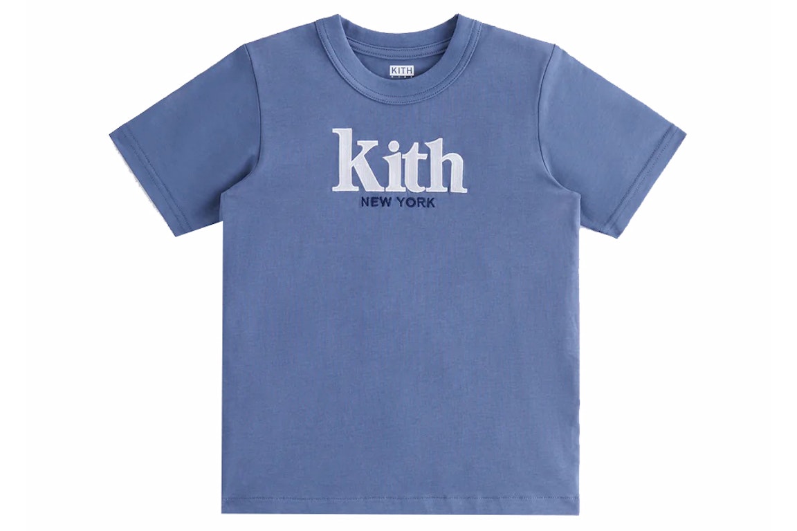 Pre-owned Kith Kids Classic Mott Tee Bering Sea