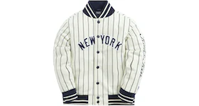 Kith Kids & MLB for New York Yankees Varsity Jacket White