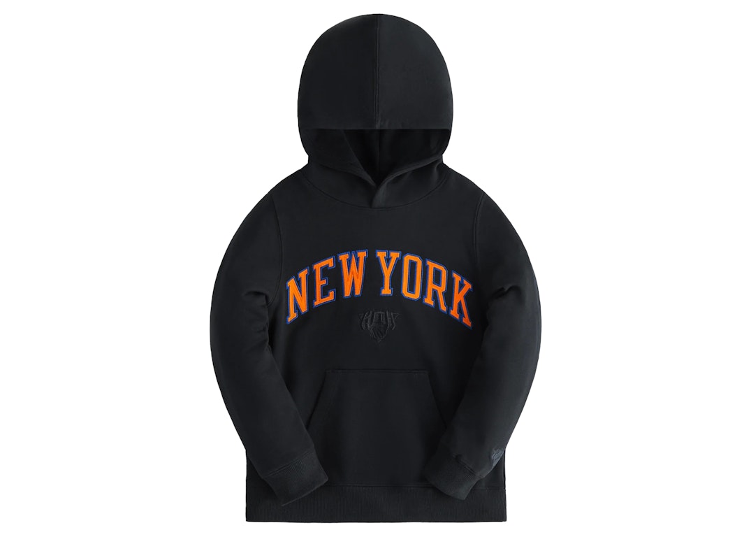 Pre-owned Kith Kids New York Knicks City Never Sleeps Hoodie Black