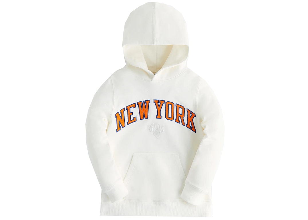 Pre-owned Kith Kids New York Knicks City Never Sleeps Hoodie Sandrift