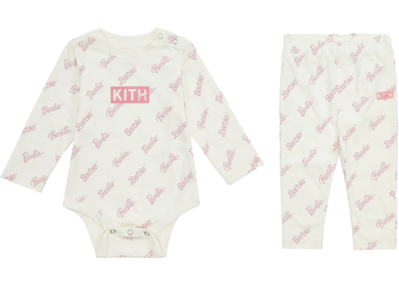 Kith Kids for Barbie Baby Onesie Pant Set Tofu/Multi Infant - FW21 - US