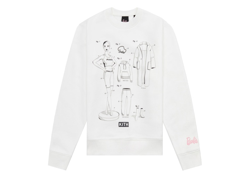 Kith Kids for Barbie Crewneck White - FW21 Kids' - US