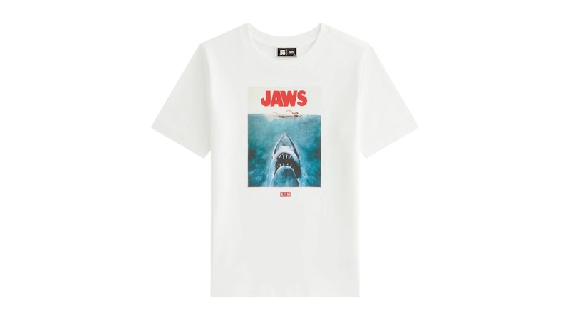 Kith Kids x JAWS Poster Vintage Tee White Men's - FW25 - US