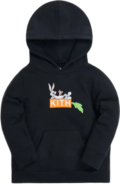 Kith Kids x Looney Tunes Bugs Classic Logo Hoodie Black キッズ ...