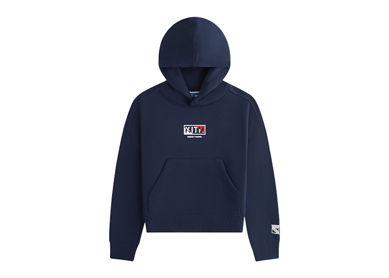 Pre-owned Kith Kids X New York Rangers New York Nelson Hoodie In Nocturnal