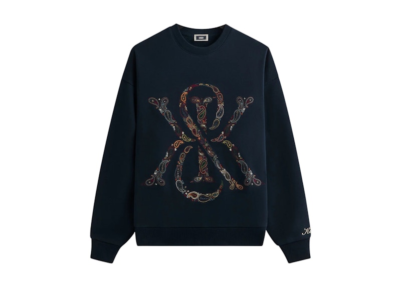 Kith & Kin Paisley Crest Nelson Crewneck Nocturnal