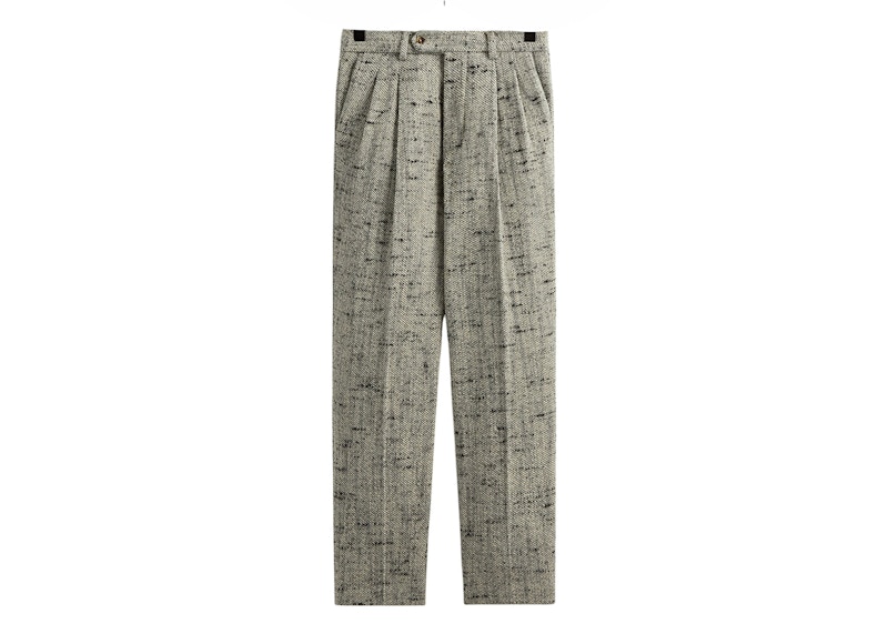Kith & Kin Tweed Kylan Pleated Trouser Fin