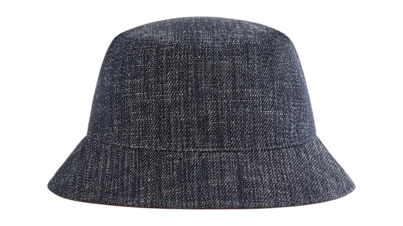 Kith & Kin Wool Denim Dawson Bucket Hat Blue Navy