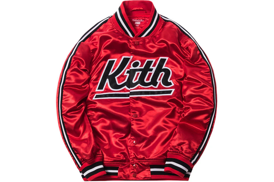 Kith x Mitchell & Ness Satin Warm-Up Jacket Miami