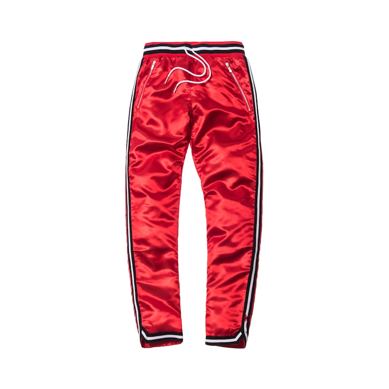 Pre-owned Kith Men's  X Mitchell & Ness Satin Warmup Pant In Miami