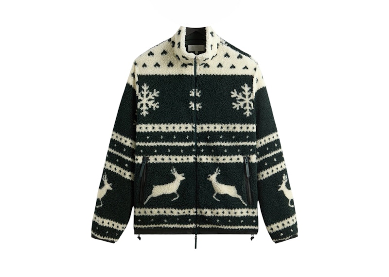 Kith Kithmas All-Over Printed Sherpa Jacket Stadium Men's