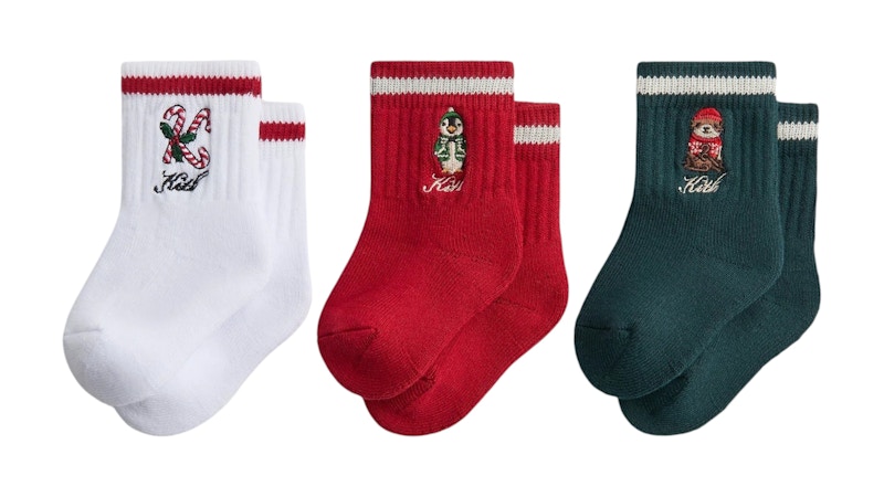 Kith Kithmas Baby Classic 3-Pack Socks Multicolor