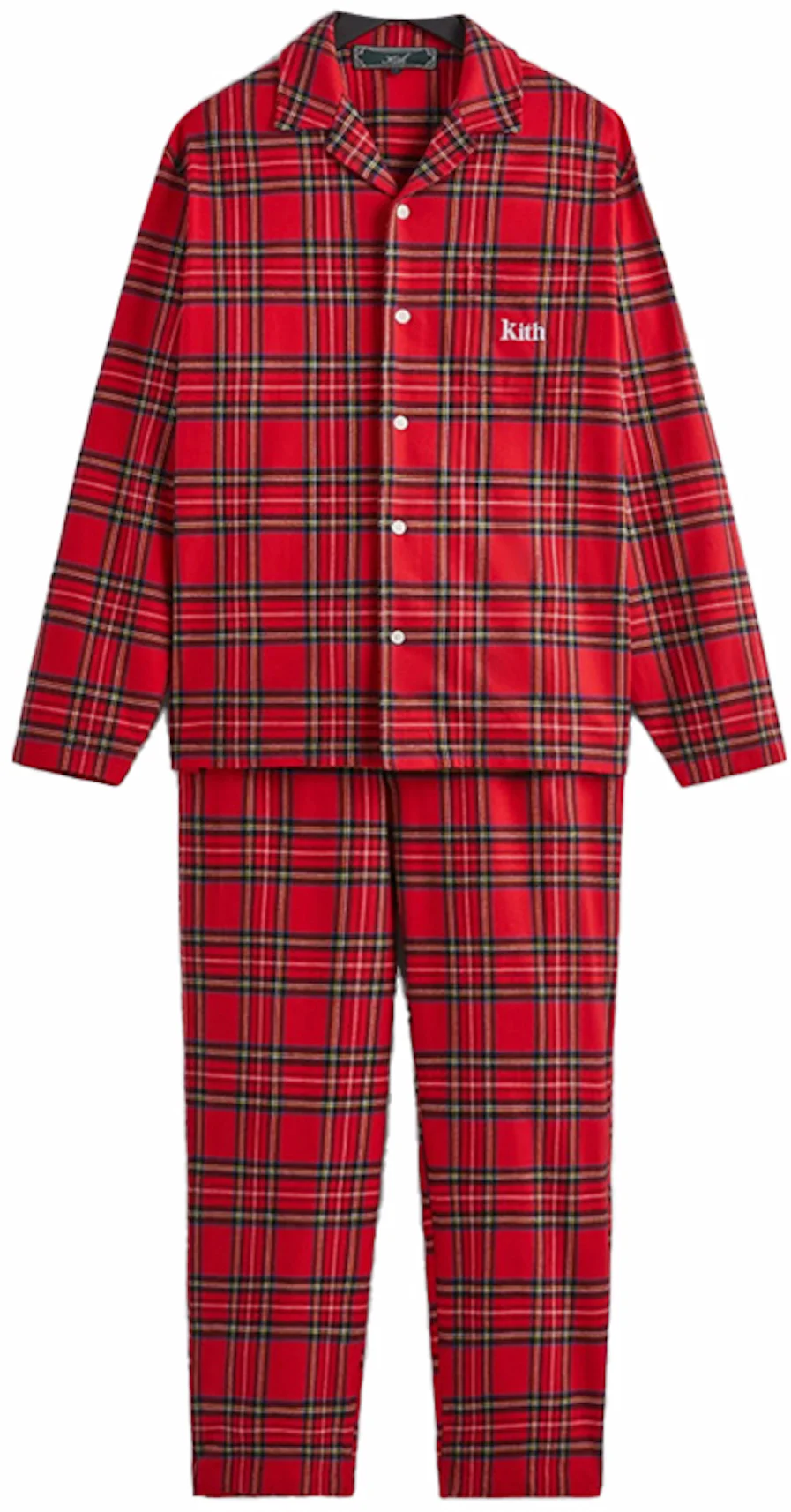 Kithmas Baby Brushed Cotton Plaid Pajama Set - Present