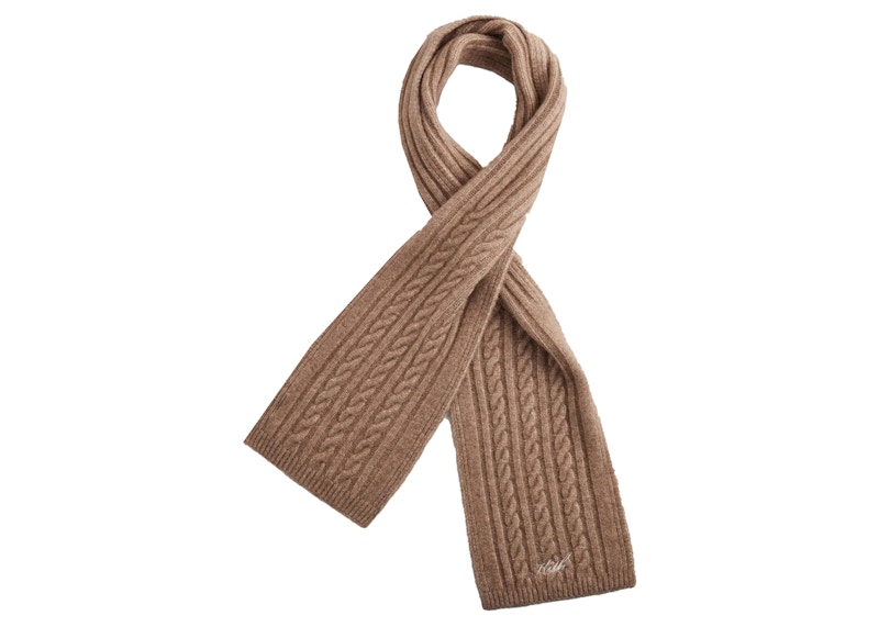 Kith Kithmas Cable Knit Scarf Quicksand - FW22 - FR