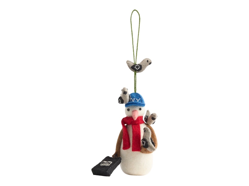 Kith Kithmas Craftspring, ornamento a forma di pupazzo di neve multicolore