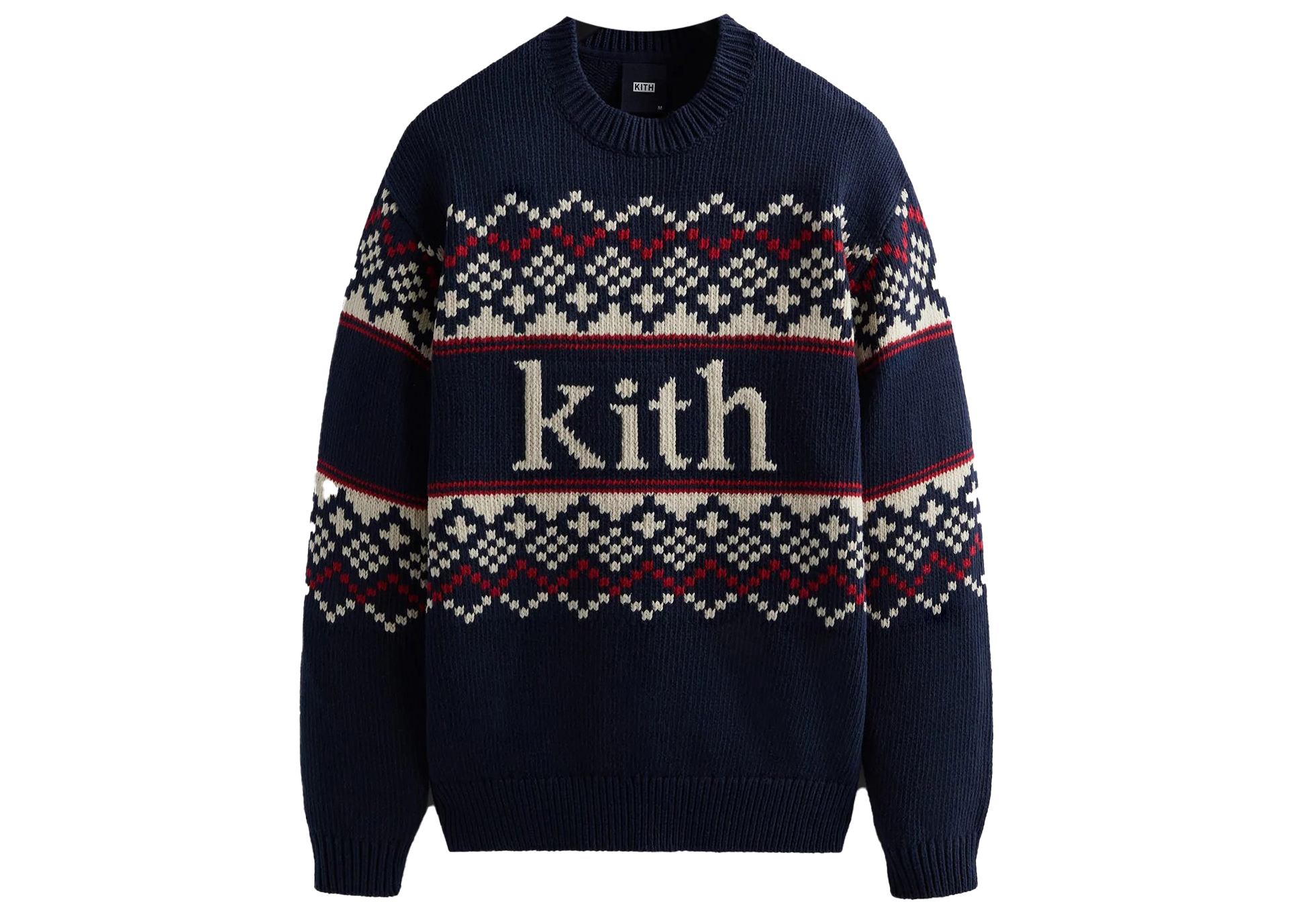 Kith Kithmas Fair Isle Crewneck Nocturnal Men's - FW22 - US