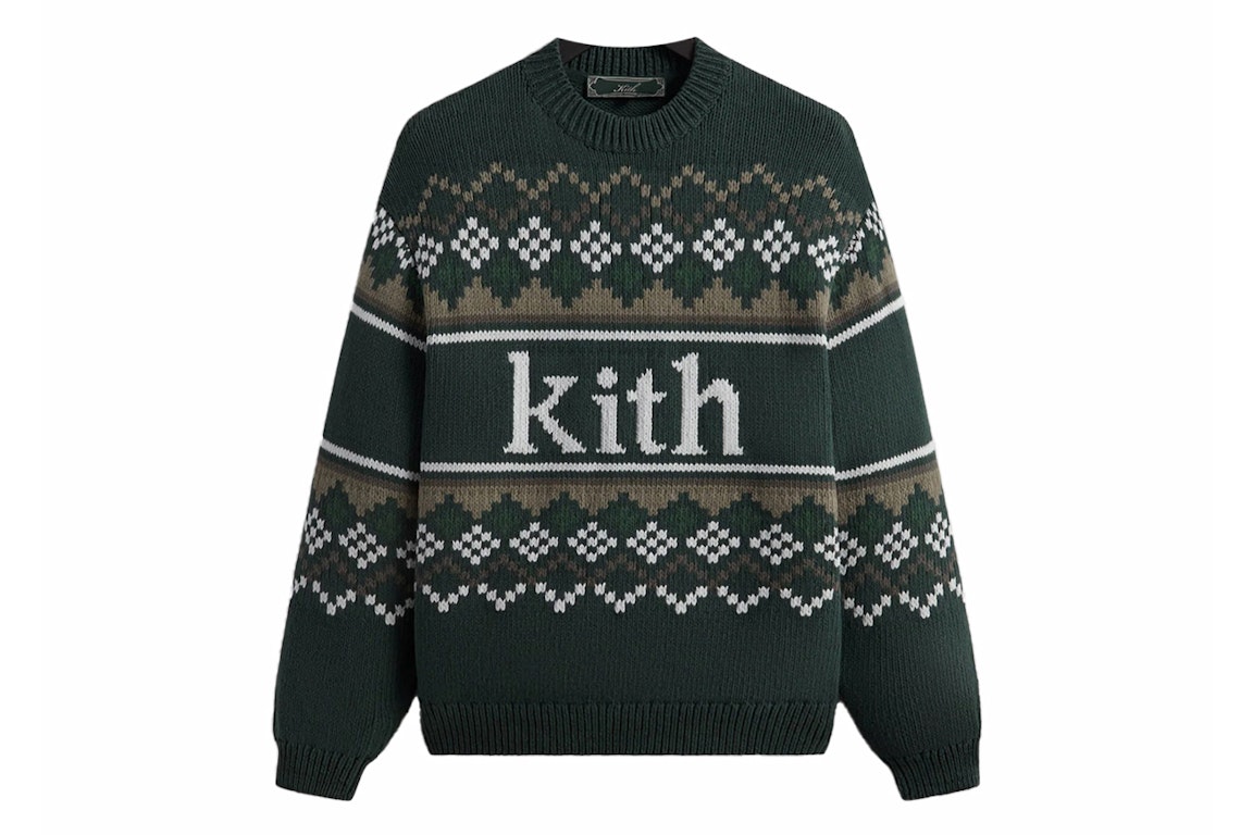 Pre-owned Kith Mas Fairisle Sweater Frond