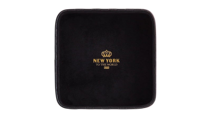 Kith Kithmas Monogram Leather Catchall Tray Black Men's - FW25 - US