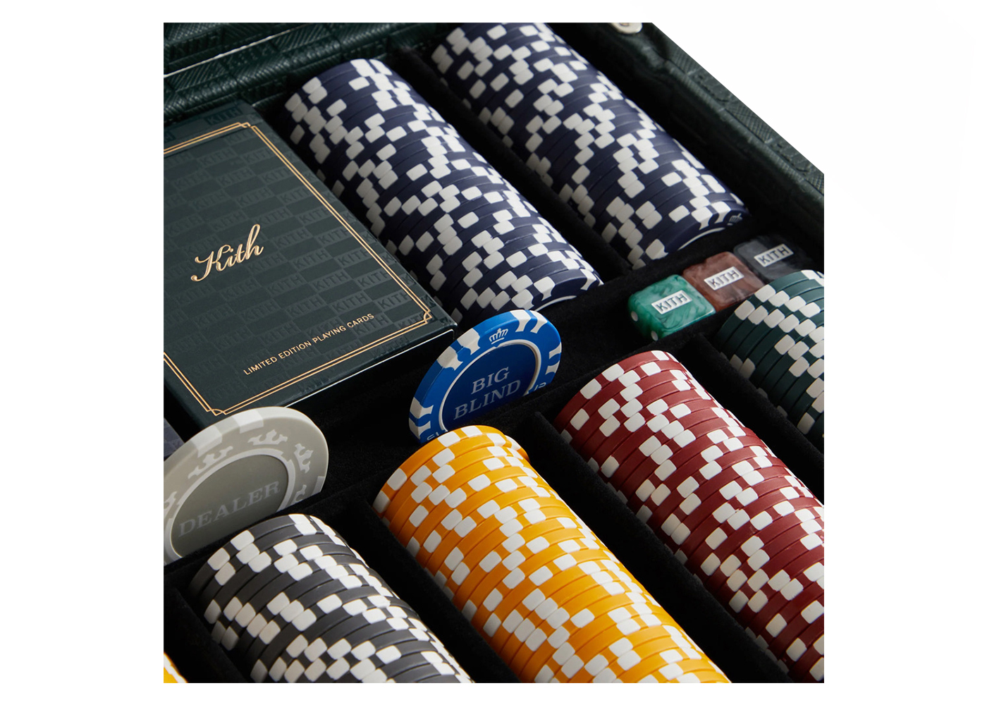 Kith Kithmas Monogram Saffiano Leather Poker Set Stadium - FW23 - JP