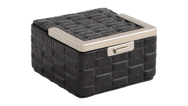 Kith Kithmas Monogram Saffiano Leather Square Frame Jewelry Case