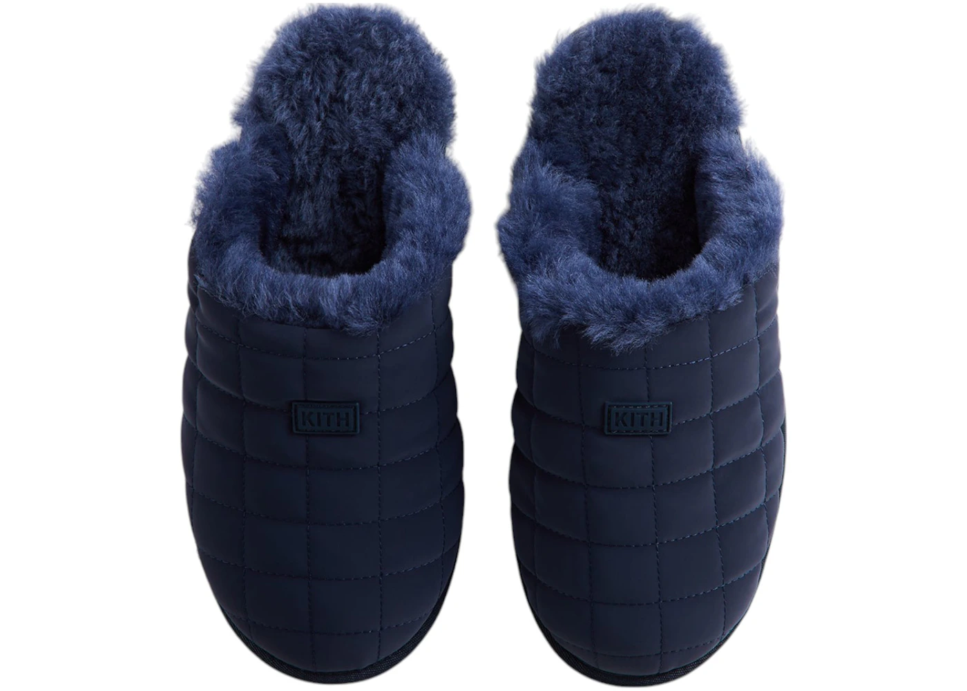 Kith Puffed Slippers Kith Fluffy Slippers Kith Kithmas Puffed Logo